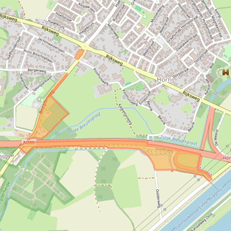 Kaart van postcodegebied 6085AM.