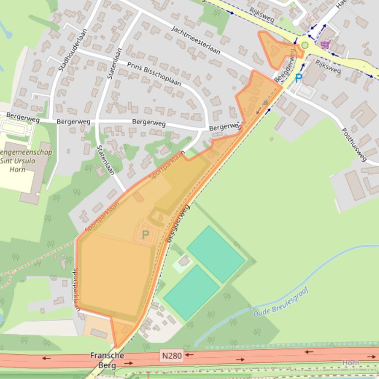 Kaart van postcodegebied 6085AN.