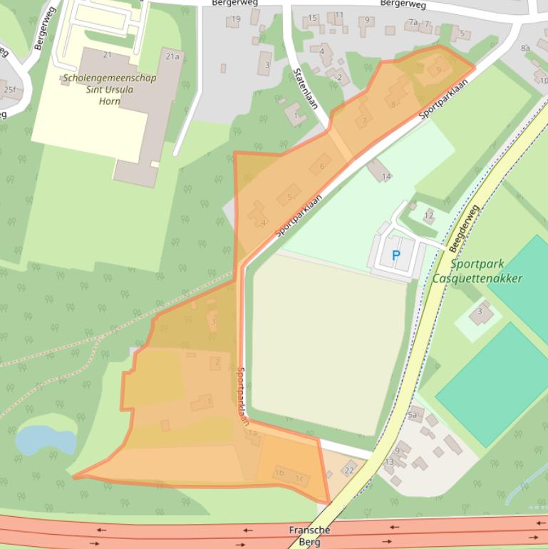 Kaart van postcodegebied 6085AP.