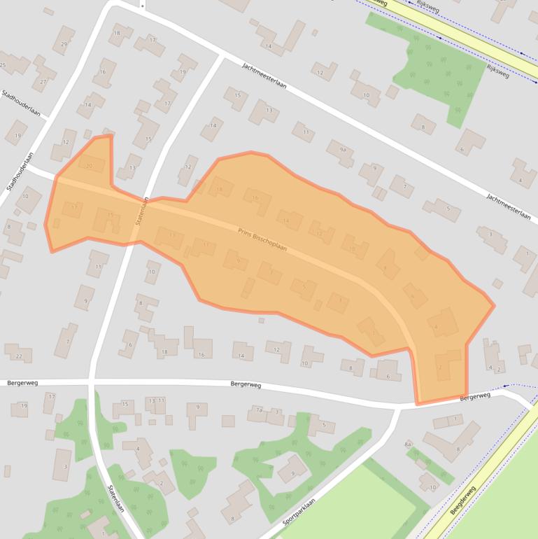 Kaart van postcodegebied 6085AW.