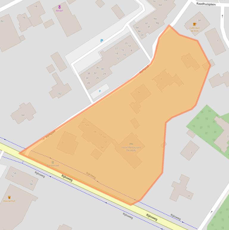 Kaart van postcodegebied 6085BA.