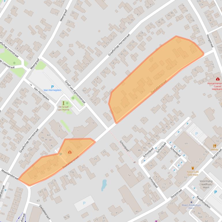 Kaart van postcodegebied 6085BP.