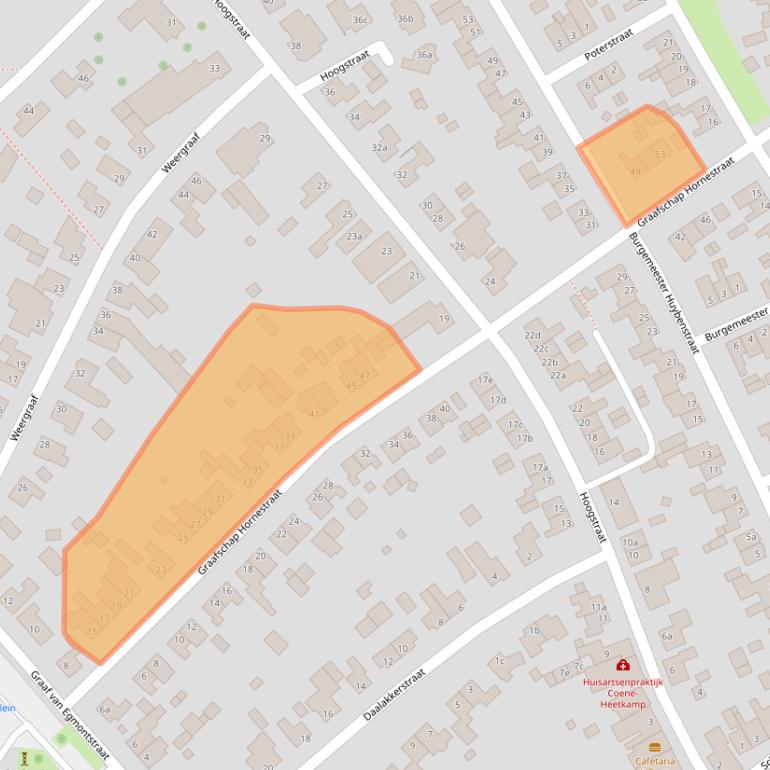 Kaart van postcodegebied 6085BT.