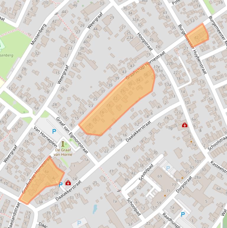 Kaart van postcodegebied 6085BV.