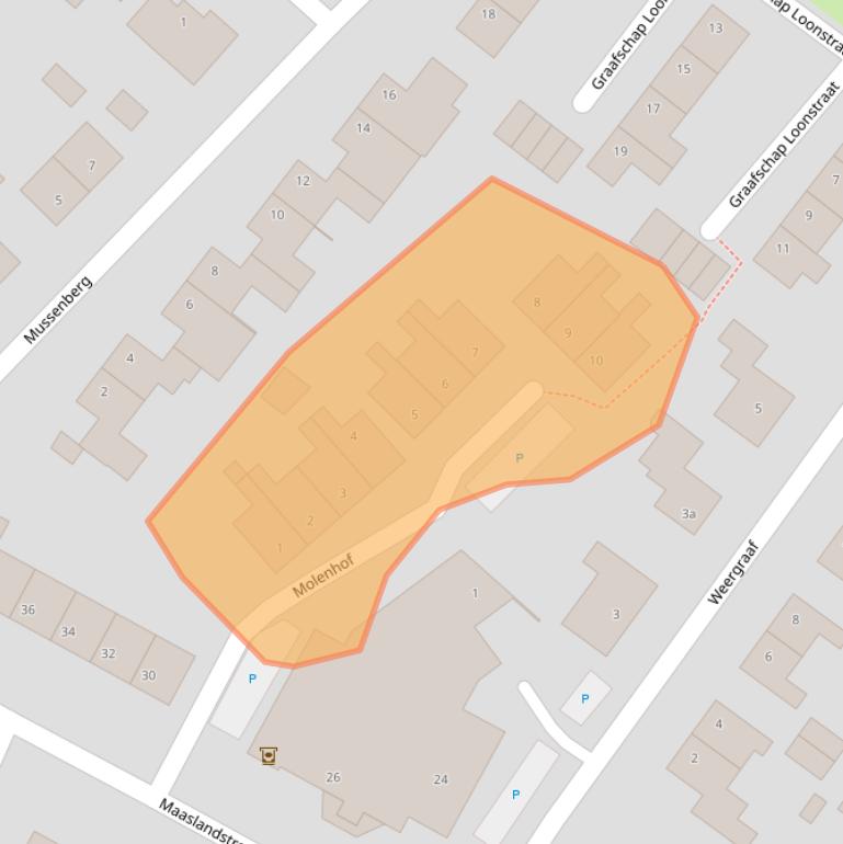 Kaart van postcodegebied 6085CX.