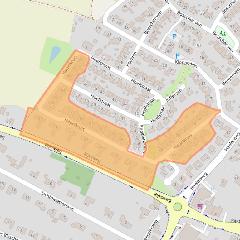 Kaart van postcodegebied 6085DR.