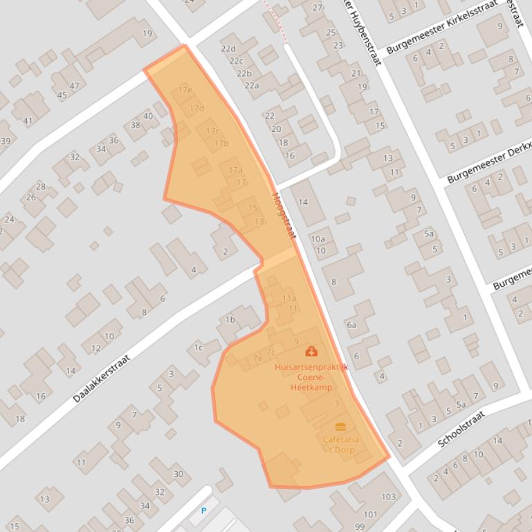 Kaart van postcodegebied 6085ED.