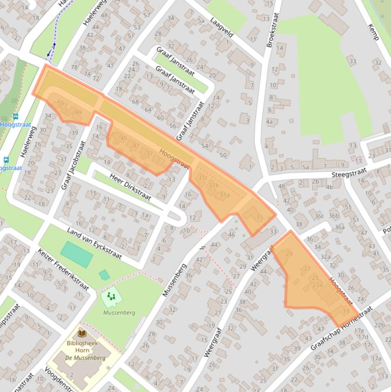 Kaart van postcodegebied 6085EE.