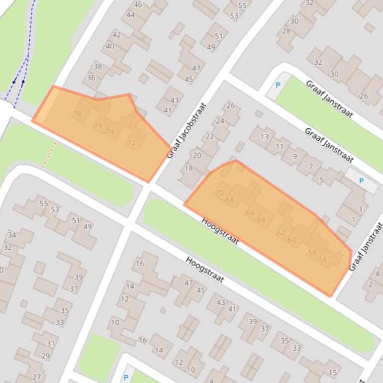 Kaart van postcodegebied 6085EJ.