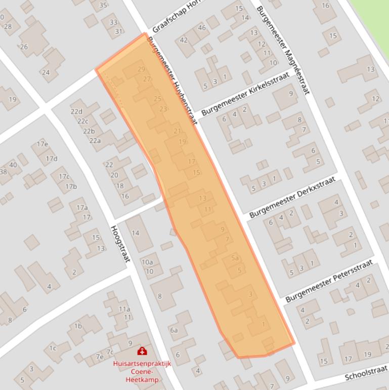 Kaart van postcodegebied 6085ES.