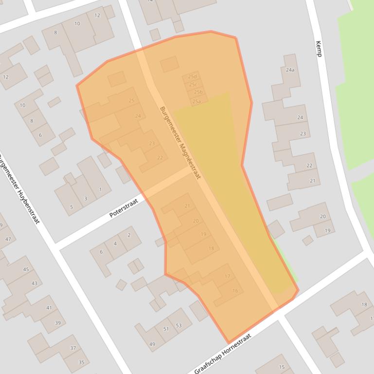 Kaart van postcodegebied 6085GE.