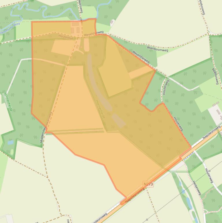 Kaart van postcodegebied 6085NL.