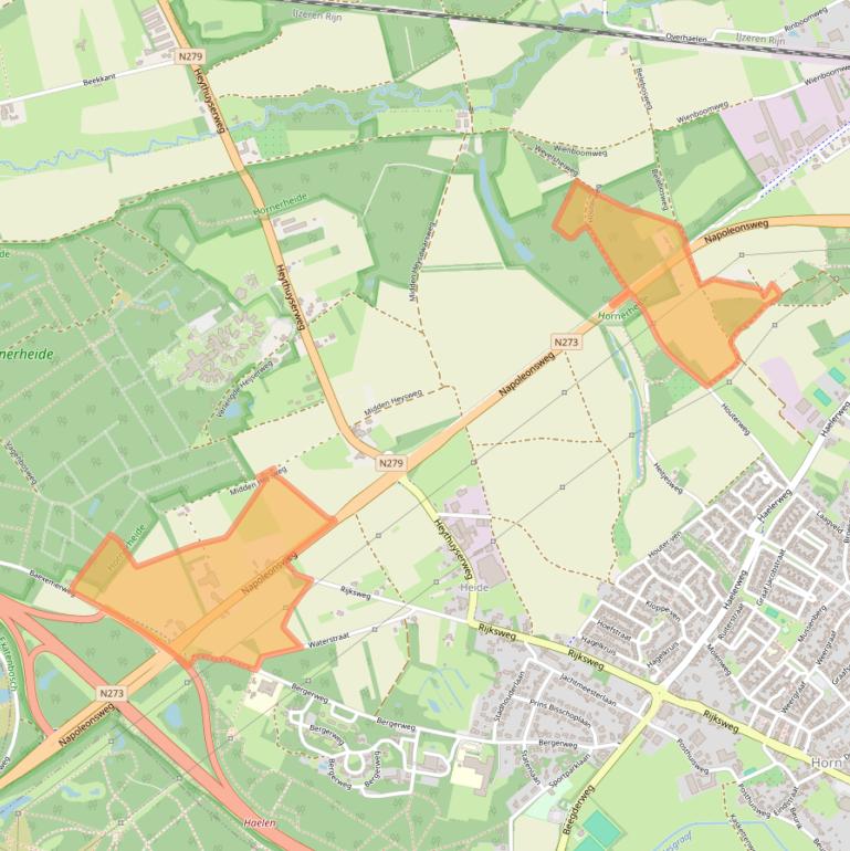 Kaart van postcodegebied 6085NT.