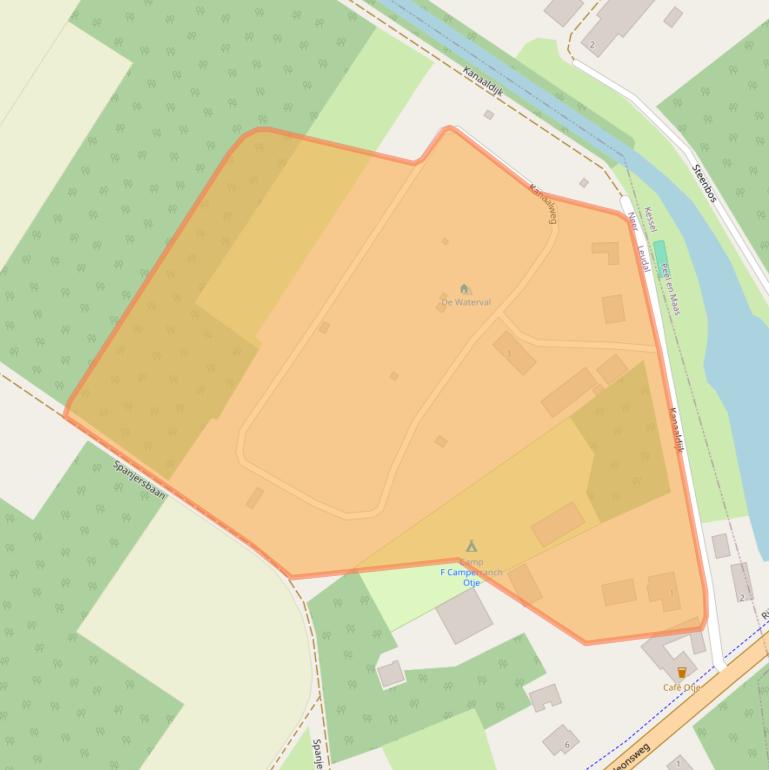 Kaart van postcodegebied 6086AN.