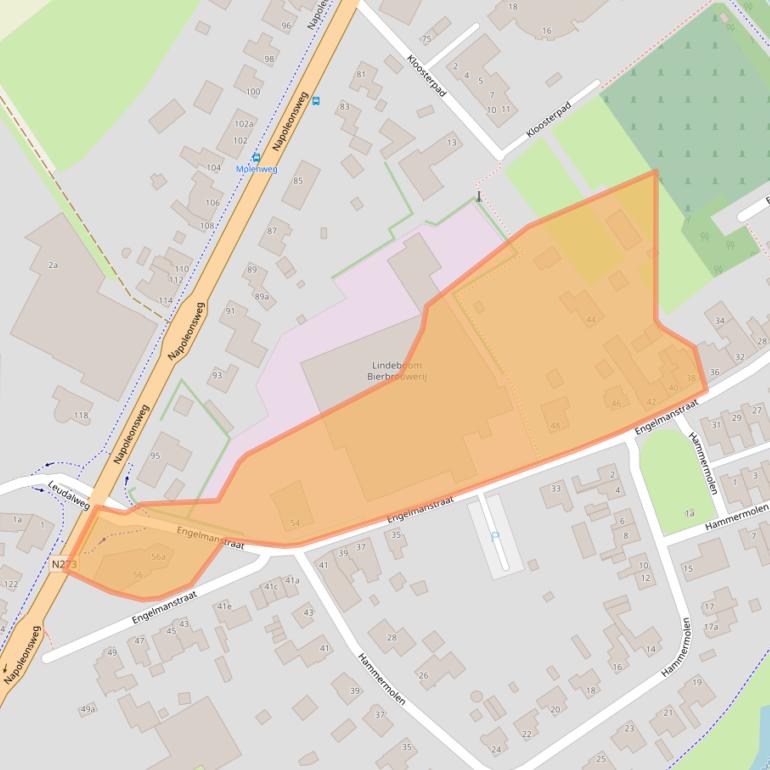 Kaart van postcodegebied 6086BD.