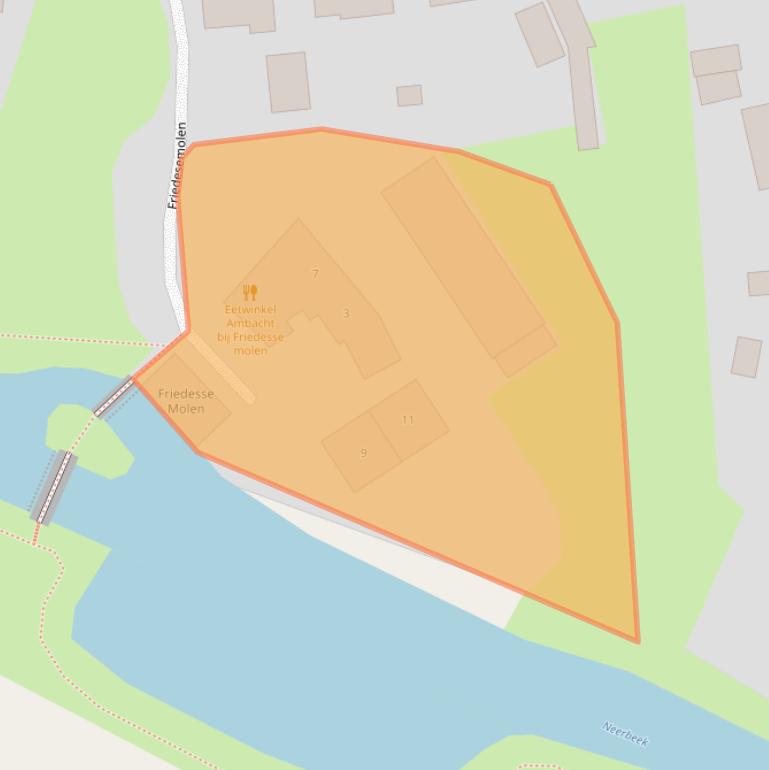 Kaart van postcodegebied 6086BN.