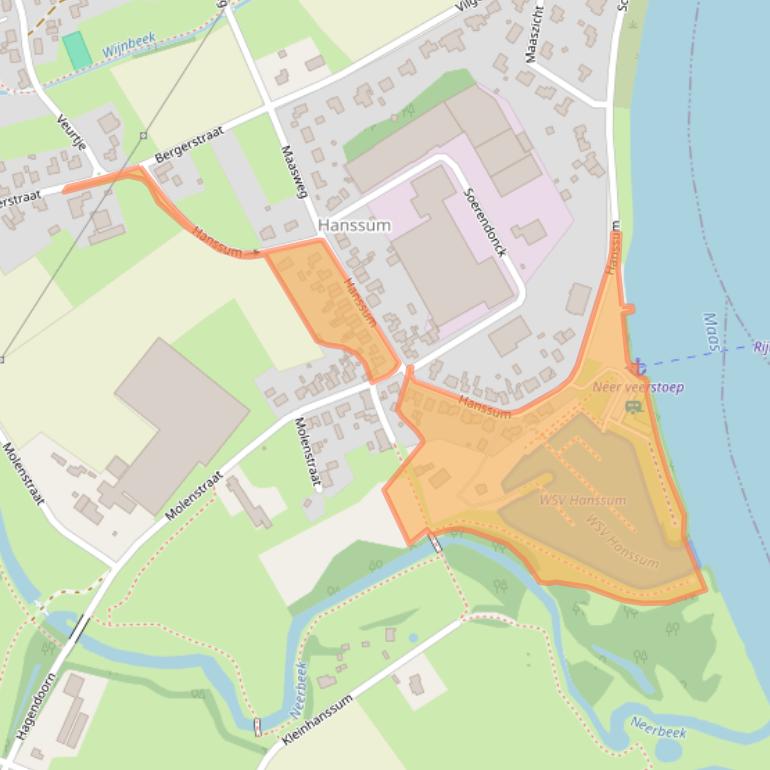 Kaart van postcodegebied 6086BV.