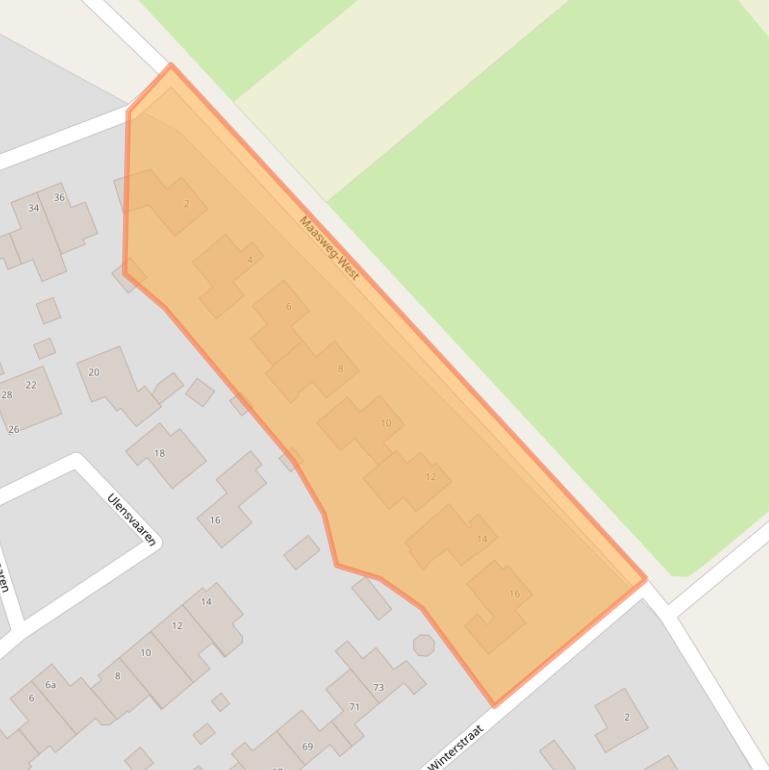 Kaart van postcodegebied 6086BX.