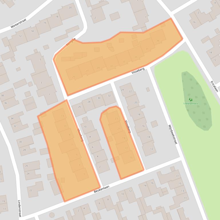 Kaart van postcodegebied 6086CS.