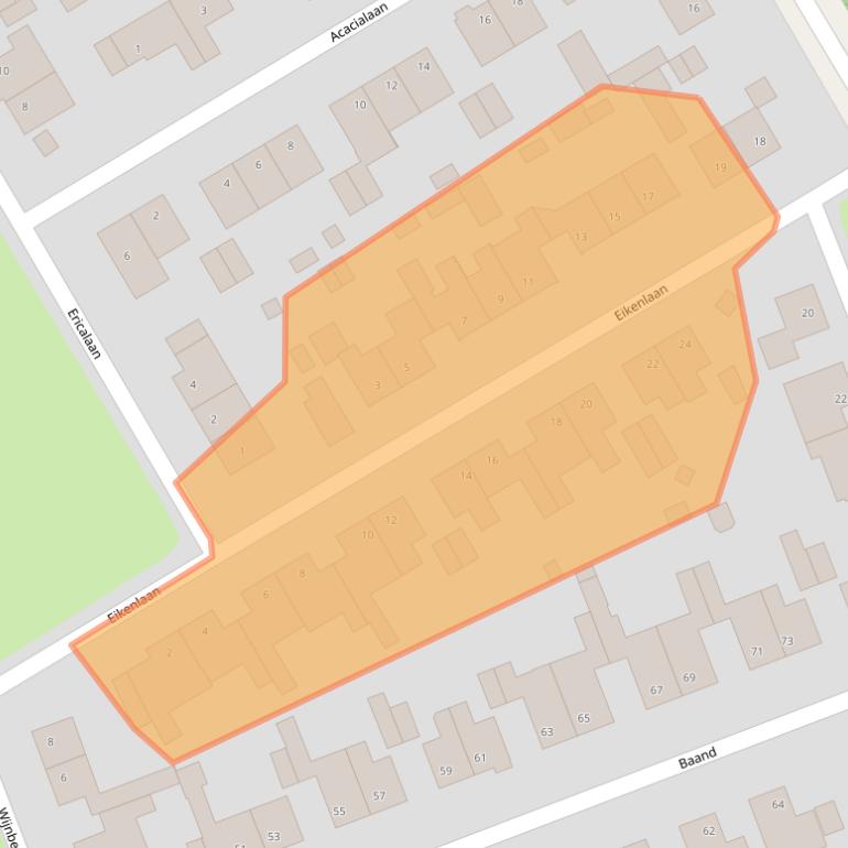 Kaart van postcodegebied 6086CW.