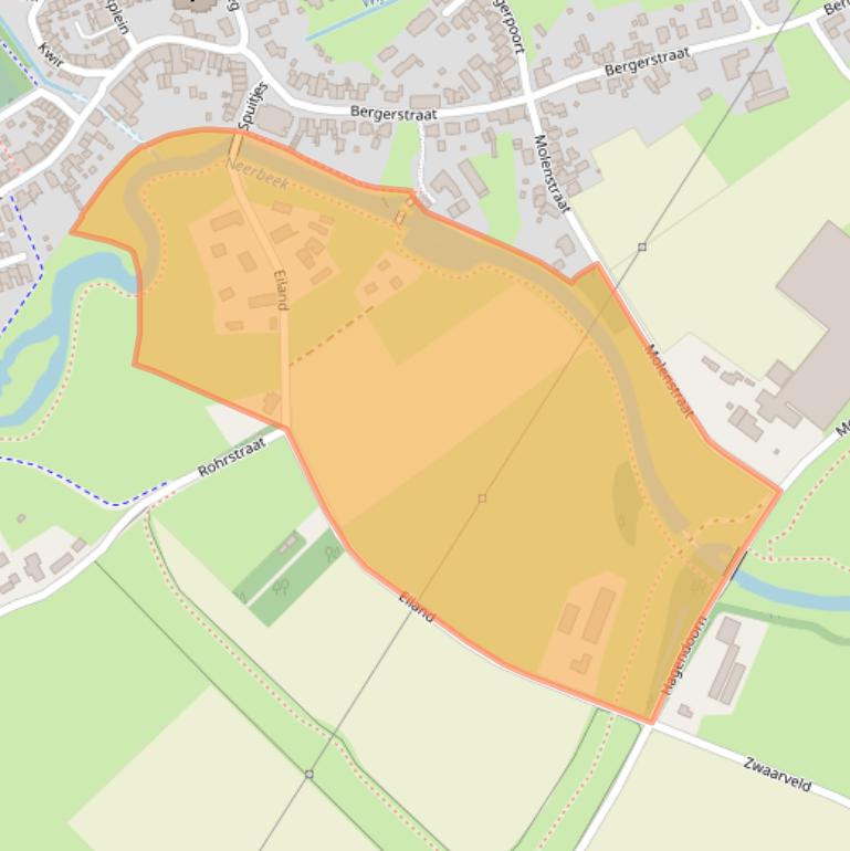 Kaart van postcodegebied 6086NA.