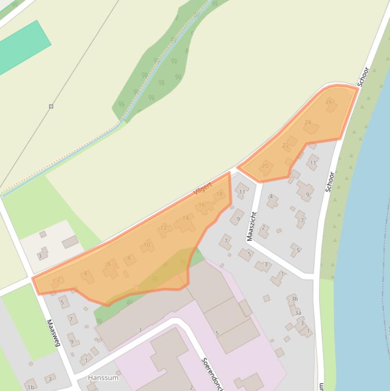 Kaart van postcodegebied 6086NM.