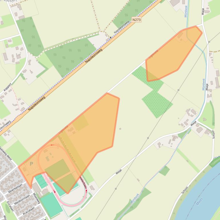 Kaart van postcodegebied 6086NR.