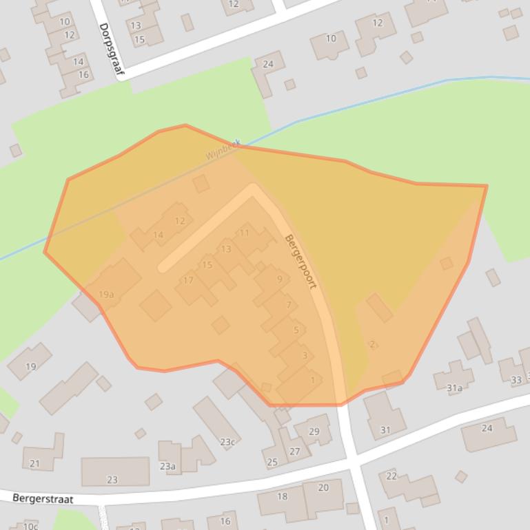 Kaart van postcodegebied 6086NV.