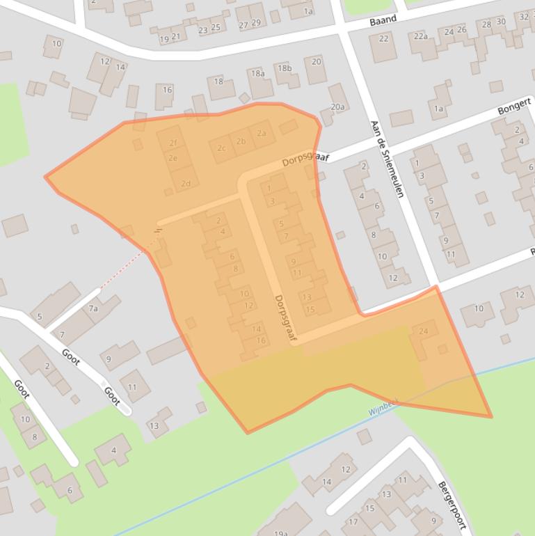 Kaart van postcodegebied 6086NZ.