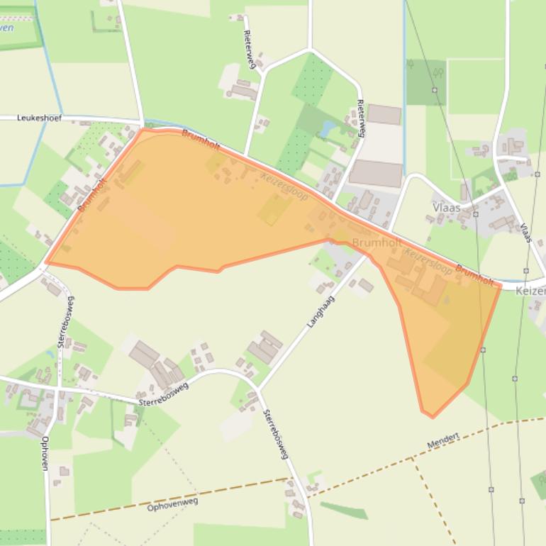 Kaart van postcodegebied 6086PV.
