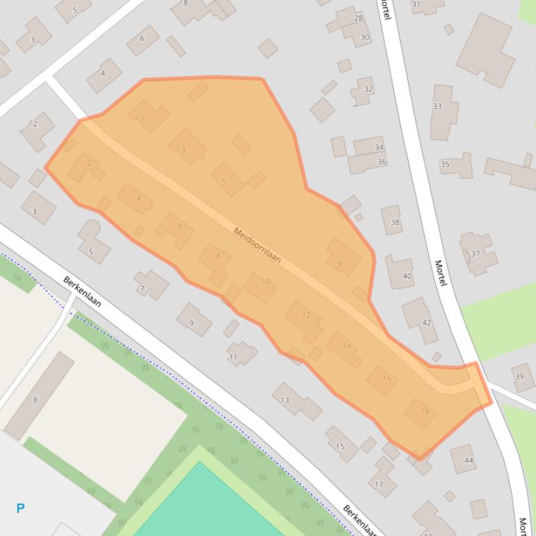 Kaart van postcodegebied 6088AL.