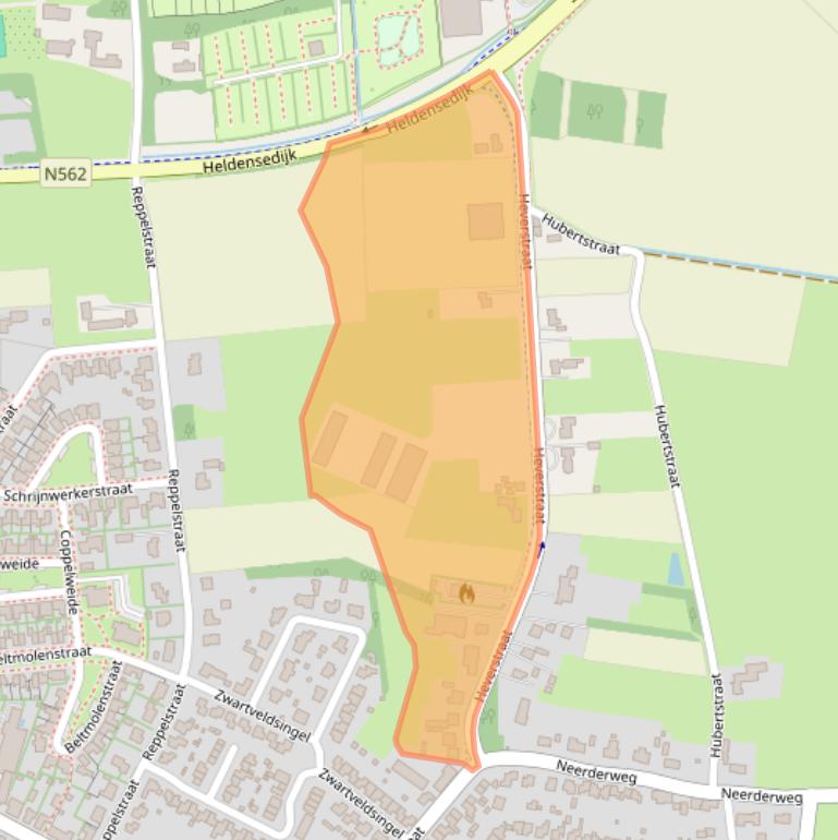 Kaart van postcodegebied 6088BG.