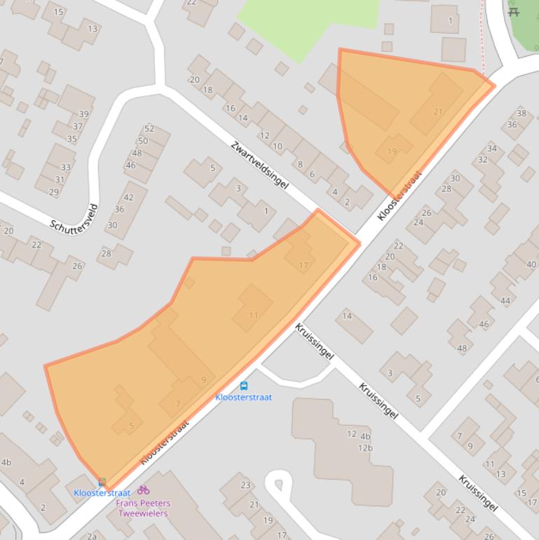 Kaart van postcodegebied 6088BL.