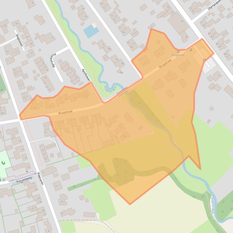 Kaart van postcodegebied 6088BS.