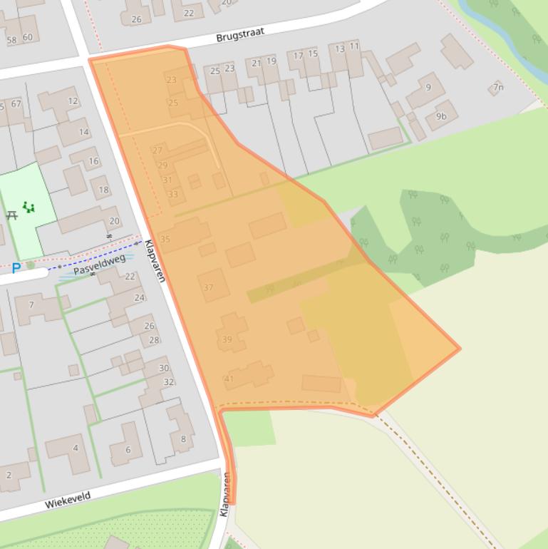 Kaart van postcodegebied 6088BW.