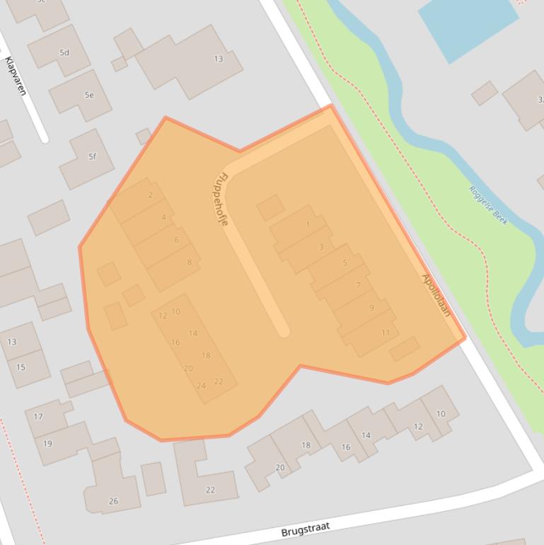 Kaart van postcodegebied 6088BZ.