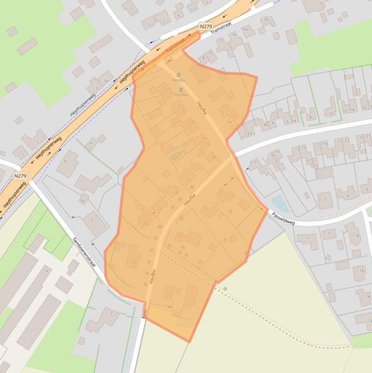 Kaart van postcodegebied 6088CM.