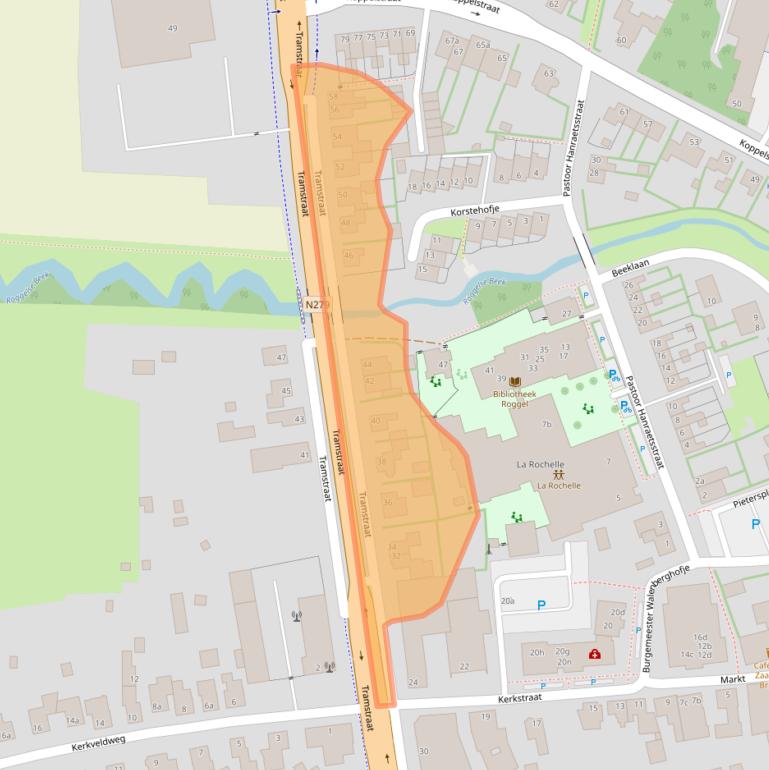 Kaart van postcodegebied 6088EC.