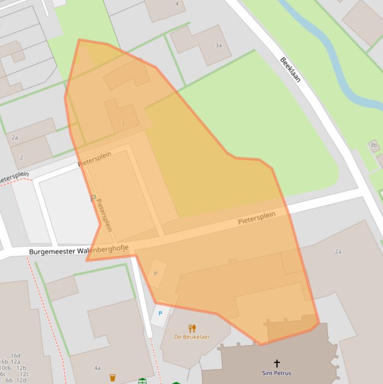 Kaart van postcodegebied 6088EL.