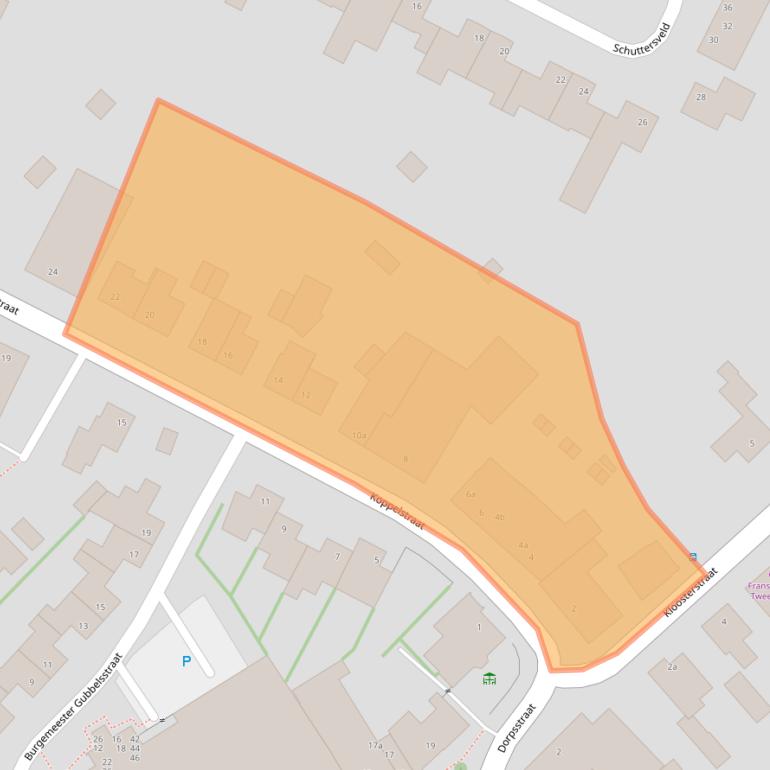 Kaart van postcodegebied 6088EP.