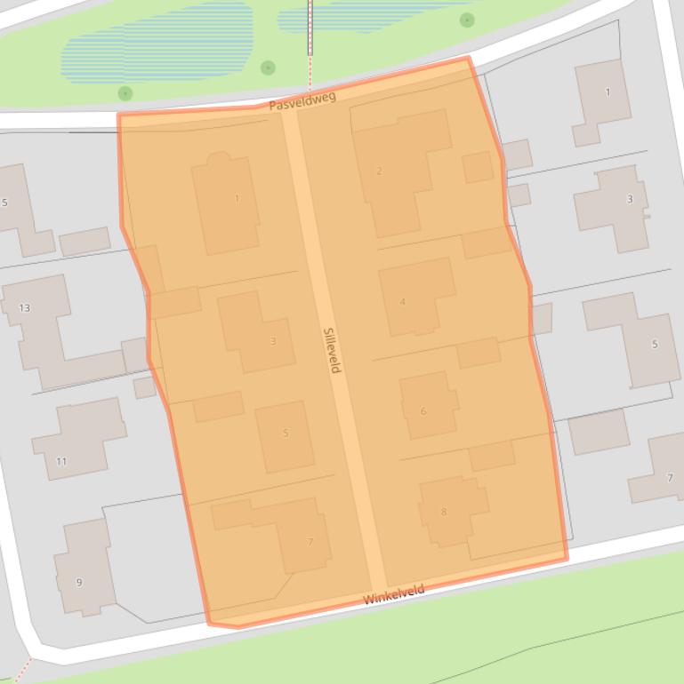 Kaart van postcodegebied 6088HL.