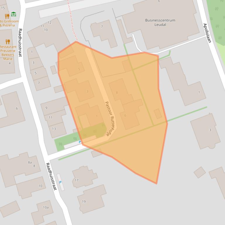 Kaart van postcodegebied 6088HN.