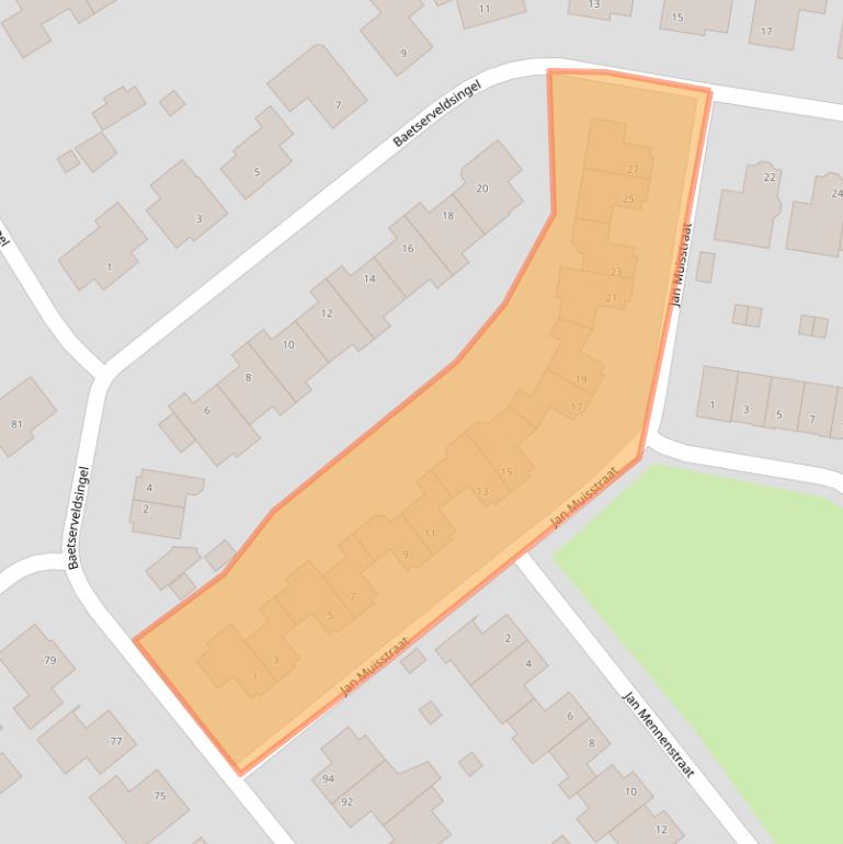 Kaart van postcodegebied 6088HW.