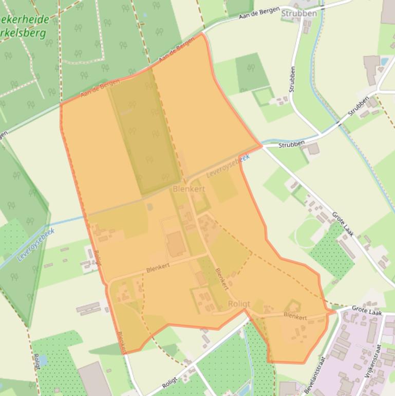 Kaart van postcodegebied 6088NH.