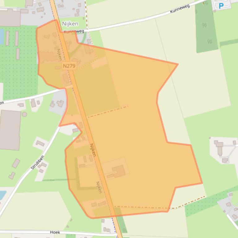 Kaart van postcodegebied 6088NP.