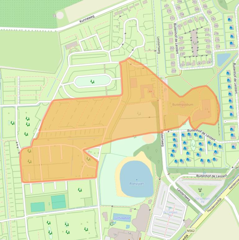 Kaart van postcodegebied 6088NW.