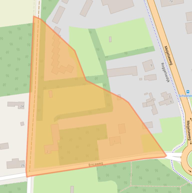 Kaart van postcodegebied 6089NE.