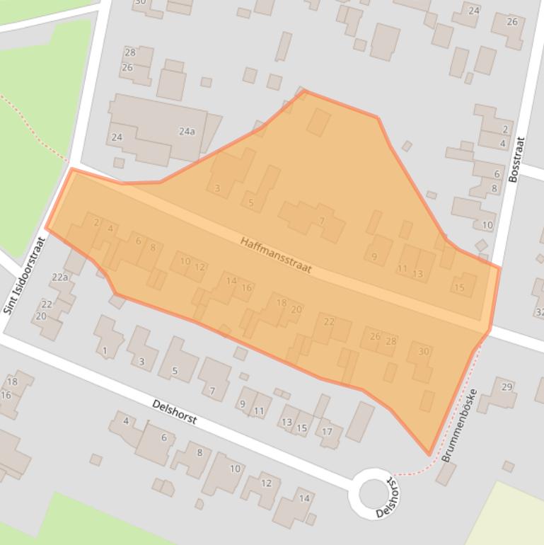 Kaart van postcodegebied 6089NJ.