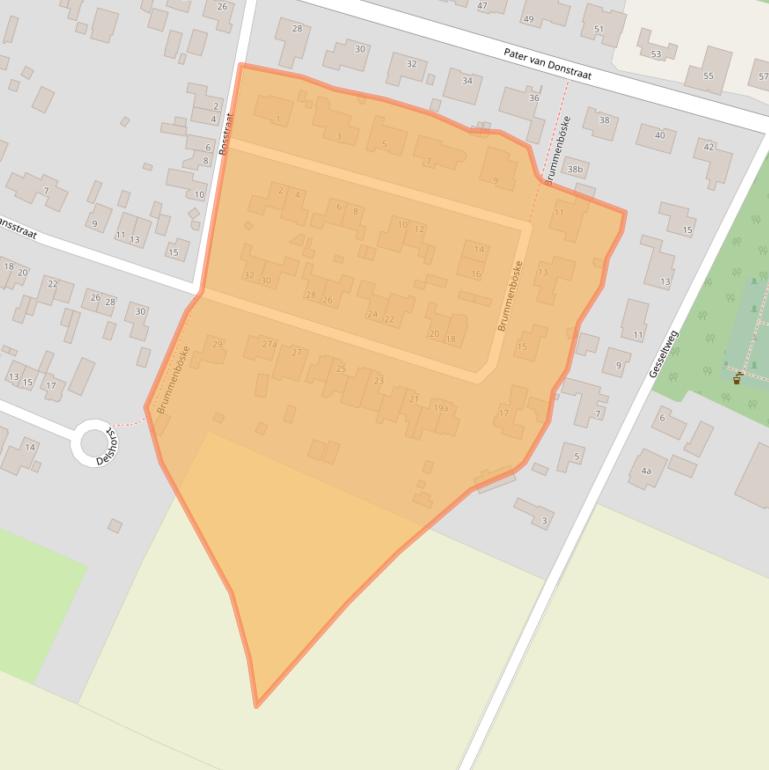 Kaart van postcodegebied 6089NK.