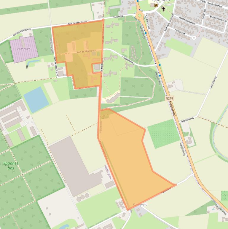 Kaart van postcodegebied 6089NN.